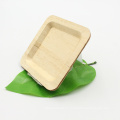 Disposable food grade bamboo serving leaf plate for party